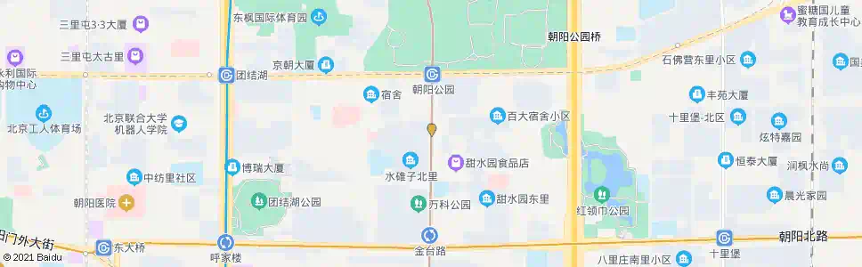 北京甜水园北里_公交站地图_北京公交_妙搜公交查询2025