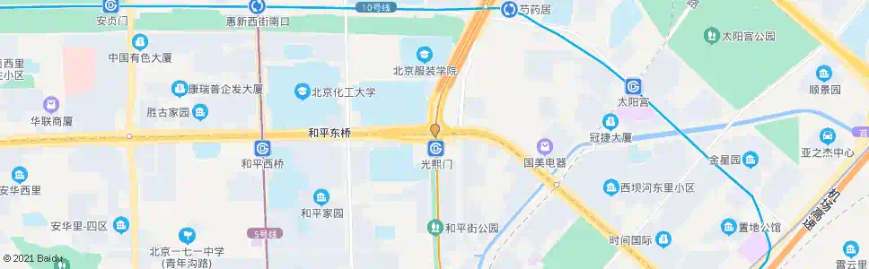 北京太阳宫桥_公交站地图_北京公交_妙搜公交查询2025