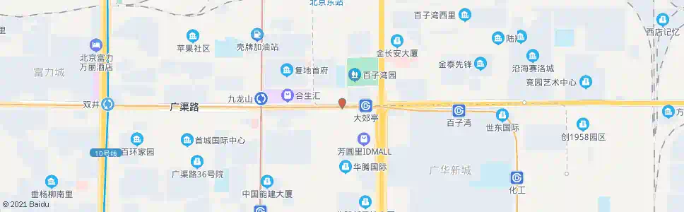 北京大郊亭桥西_公交站地图_北京公交_妙搜公交查询2025