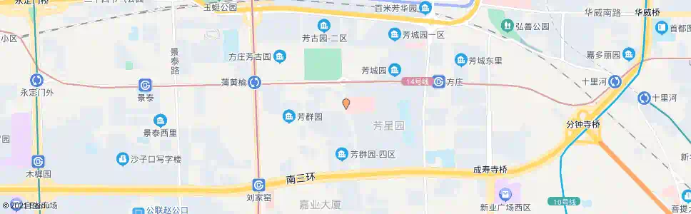 北京方庄环岛南_公交站地图_北京公交_妙搜公交查询2025