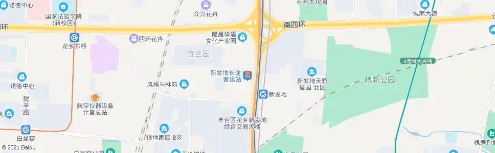 北京新发地桥西_公交站地图_北京公交_妙搜公交查询2025