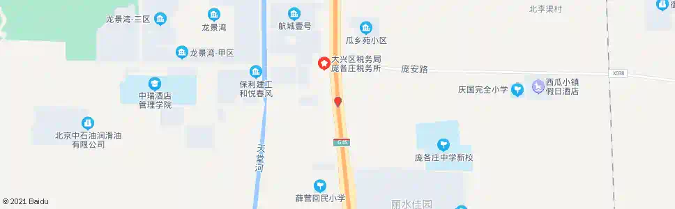 北京庞各庄南站_公交站地图_北京公交_妙搜公交查询2025
