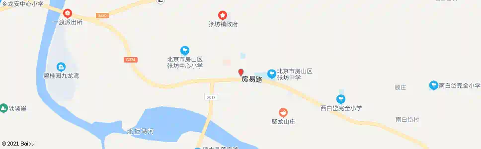 北京张坊村_公交站地图_北京公交_妙搜公交查询2025