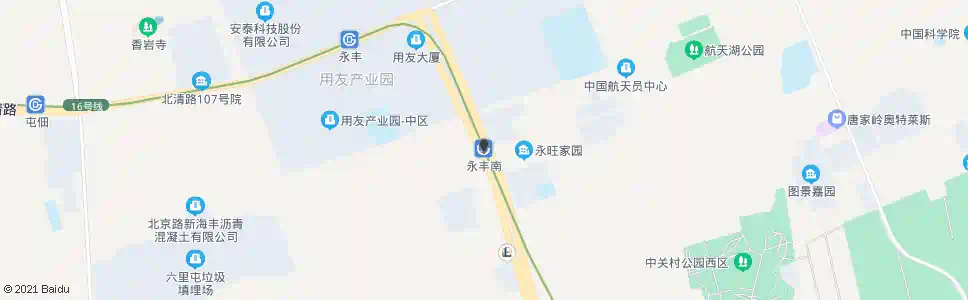 北京永丰路口南_公交站地图_北京公交_妙搜公交查询2025