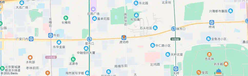 北京虎坊桥站_公交站地图_北京公交_妙搜公交查询2025