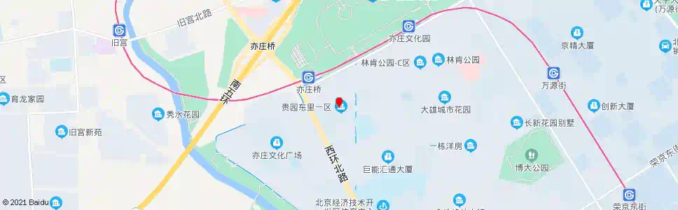 北京贵园东里_公交站地图_北京公交_妙搜公交查询2025