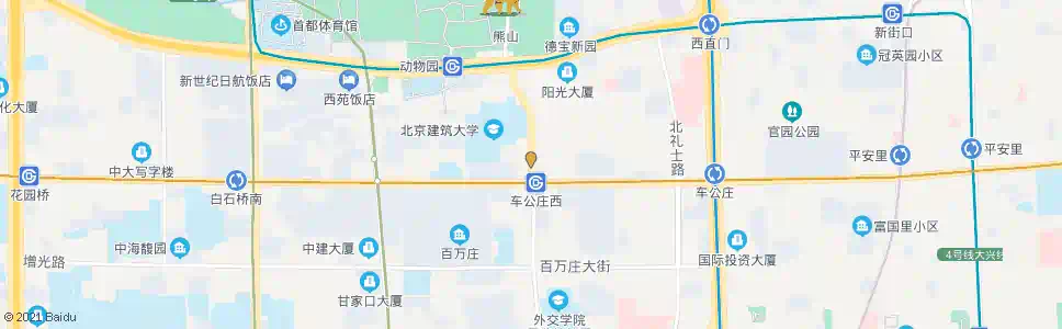 北京二里沟东口_公交站地图_北京公交_妙搜公交查询2025