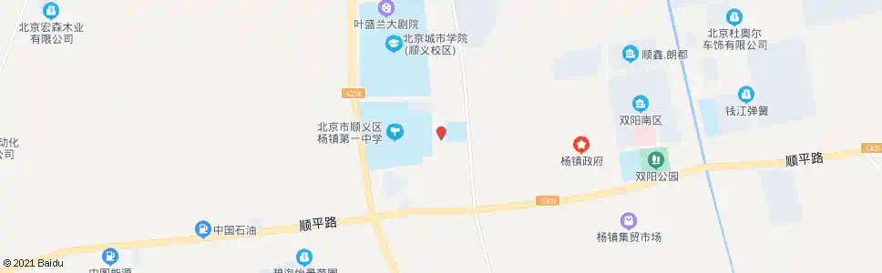 北京杨镇一中_公交站地图_北京公交_妙搜公交查询2025