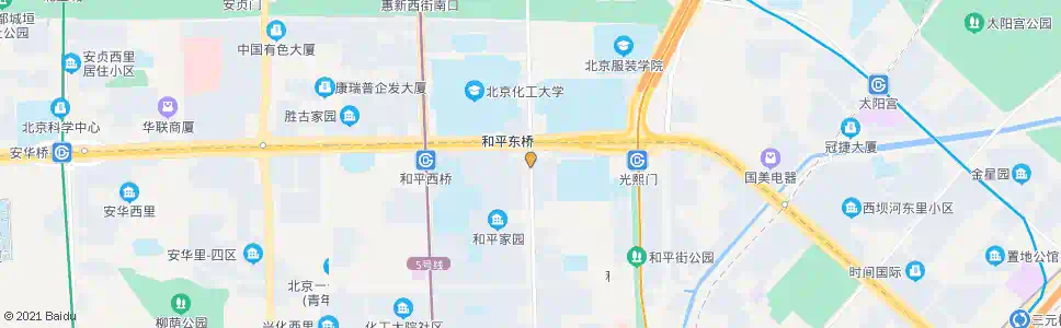 北京和平东桥南_公交站地图_北京公交_妙搜公交查询2025