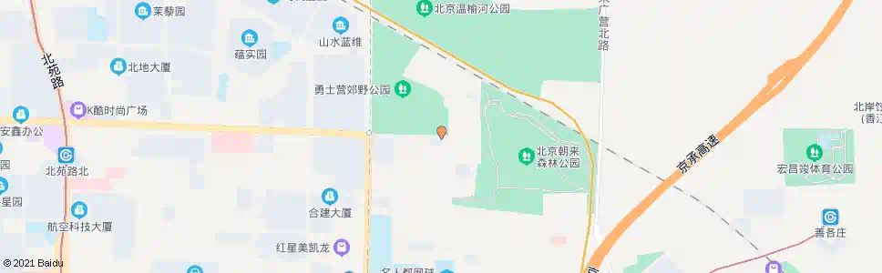 北京勇士营_公交站地图_北京公交_妙搜公交查询2025