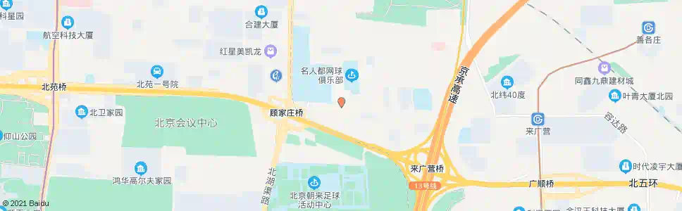 北京顾家庄桥东_公交站地图_北京公交_妙搜公交查询2025