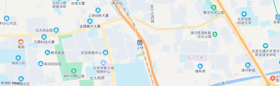 北京地铁上地站_公交站地图_北京公交_妙搜公交查询2025