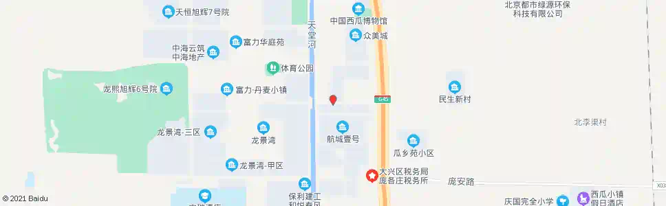 北京庞各庄c区_公交站地图_北京公交_妙搜公交查询2025