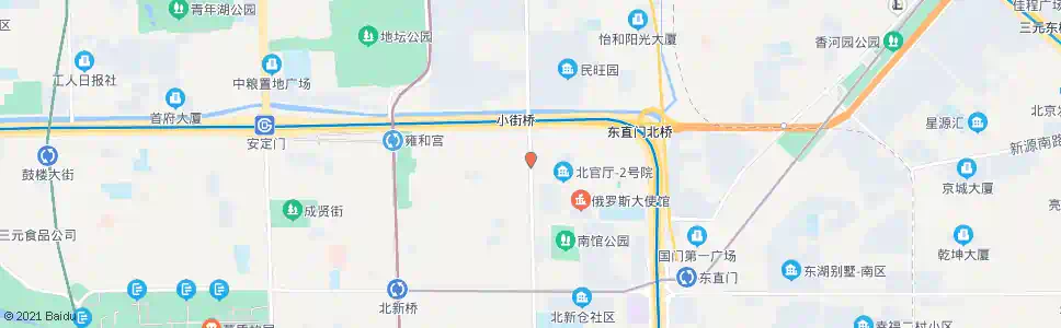 北京东直门北小街北口_公交站地图_北京公交_妙搜公交查询2025