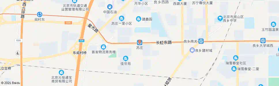 北京苏庄站_公交站地图_北京公交_妙搜公交查询2025