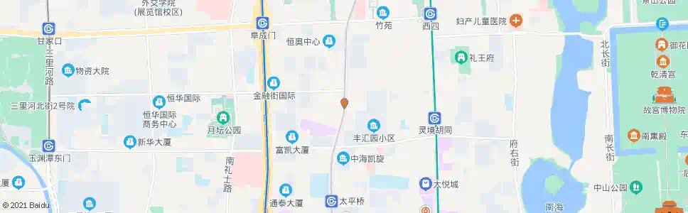 北京丰盛胡同_公交站地图_北京公交_妙搜公交查询2025