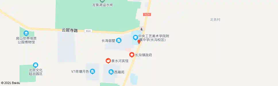 北京长沟中学_公交站地图_北京公交_妙搜公交查询2025