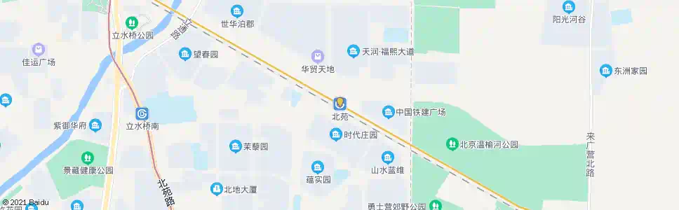 北京北苑村_公交站地图_北京公交_妙搜公交查询2025