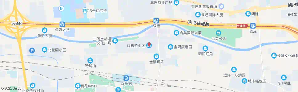 北京双惠苑小区_公交站地图_北京公交_妙搜公交查询2025
