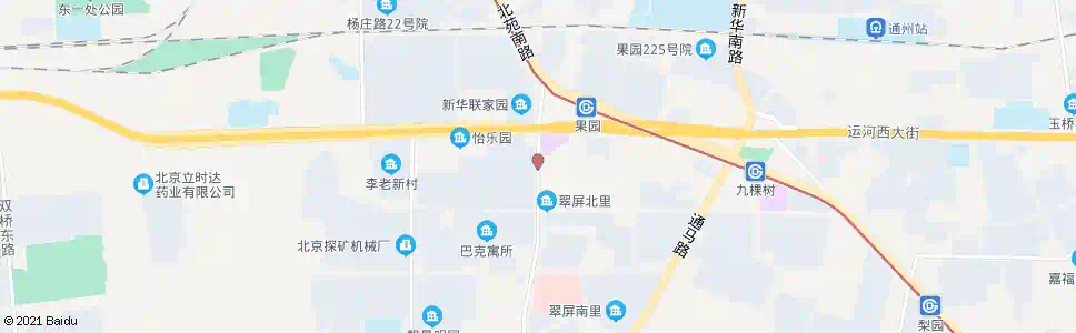 北京翠屏北里_公交站地图_北京公交_妙搜公交查询2025