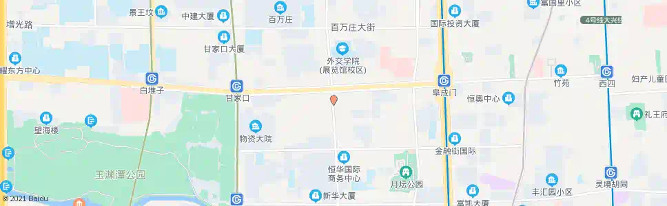 北京展览路口南_公交站地图_北京公交_妙搜公交查询2025