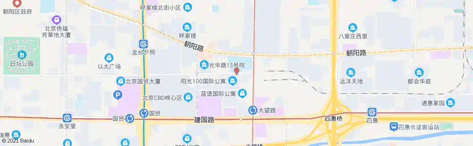 北京光华路东口_公交站地图_北京公交_妙搜公交查询2025