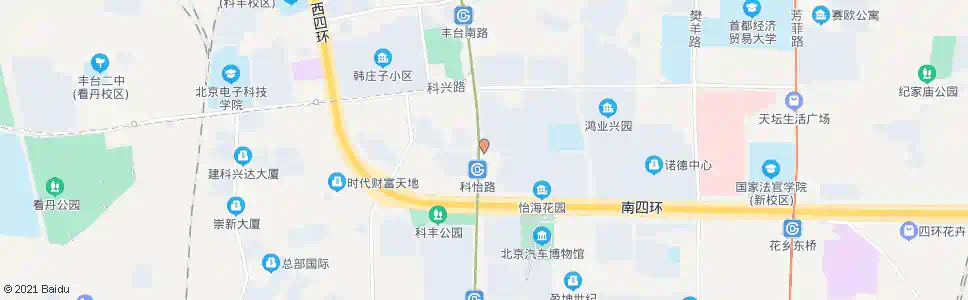 北京怡海花园西门_公交站地图_北京公交_妙搜公交查询2025