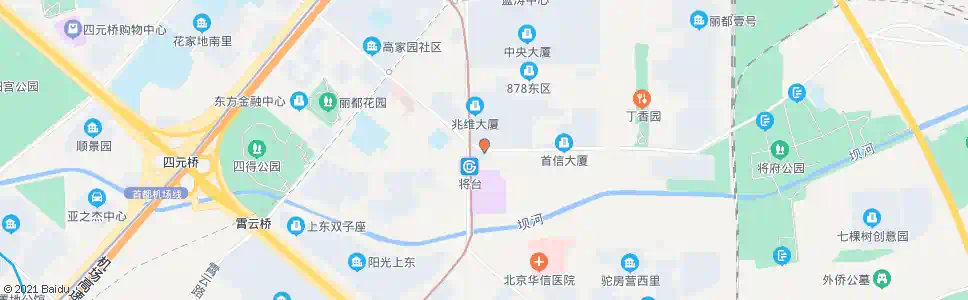 北京将台路口东_公交站地图_北京公交_妙搜公交查询2025