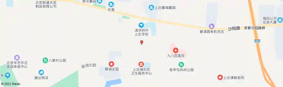 北京上庄东小营东口_公交站地图_北京公交_妙搜公交查询2025