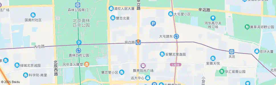 北京安立路站_公交站地图_北京公交_妙搜公交查询2025