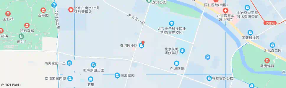 北京泰河园小区_公交站地图_北京公交_妙搜公交查询2025