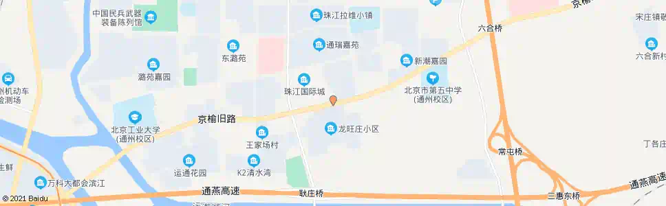 北京小潞邑_公交站地图_北京公交_妙搜公交查询2025