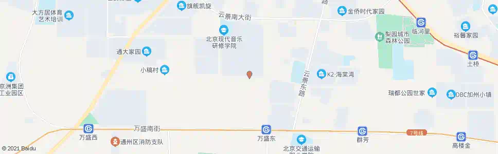 北京万盛中二街_公交站地图_北京公交_妙搜公交查询2025
