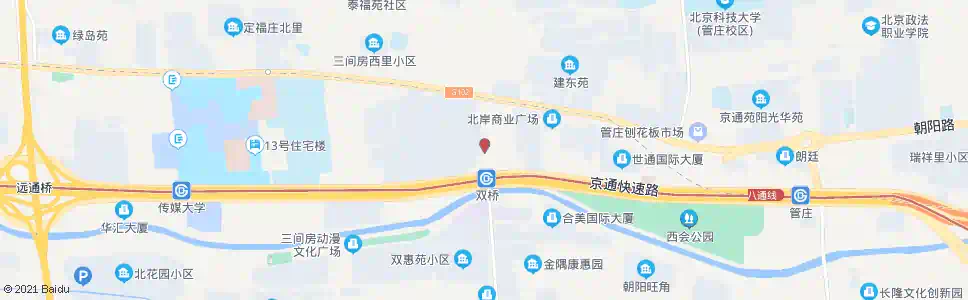 北京地铁双桥站_公交站地图_北京公交_妙搜公交查询2025