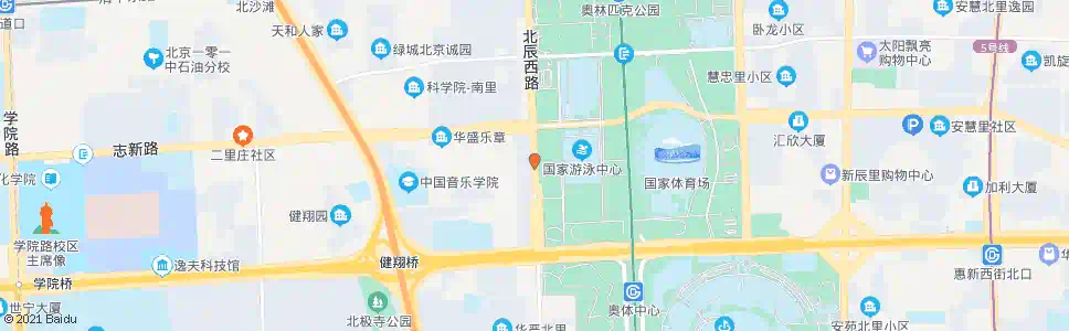 北京北辰西桥北_公交站地图_北京公交_妙搜公交查询2025