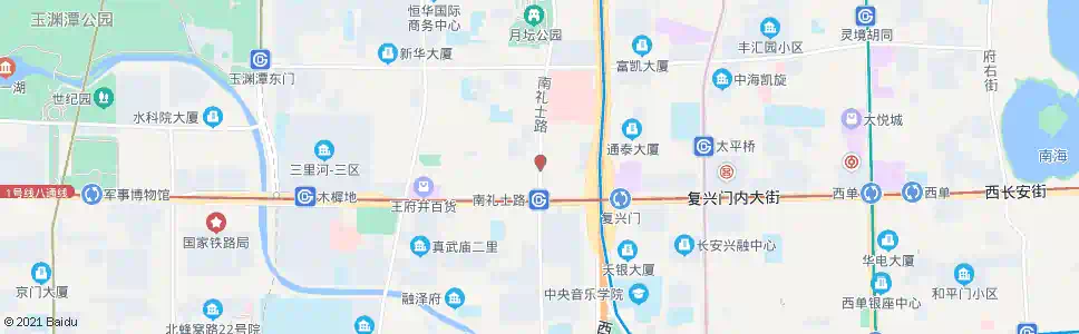 北京礼士路南口_公交站地图_北京公交_妙搜公交查询2025