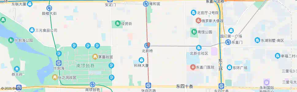 北京北新桥站_公交站地图_北京公交_妙搜公交查询2025