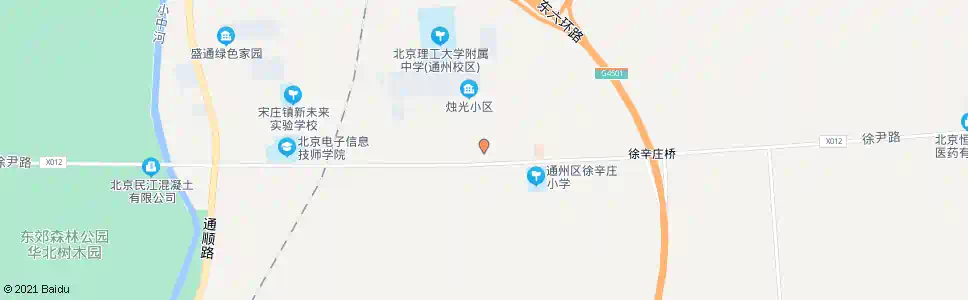 北京徐辛庄市场_公交站地图_北京公交_妙搜公交查询2025