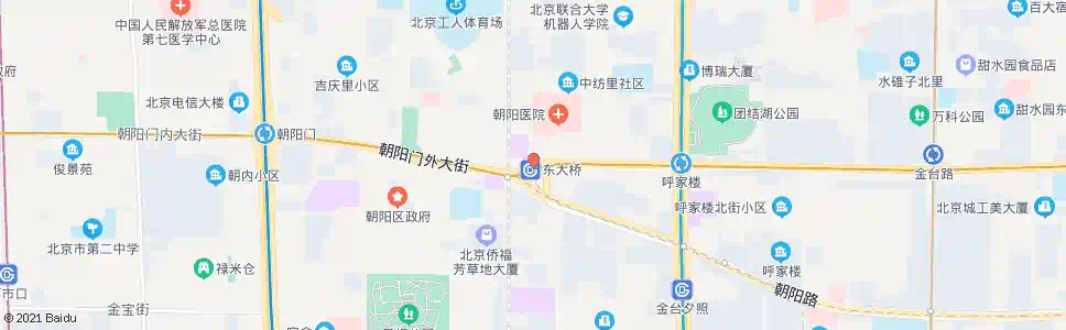 北京东大桥公交场站_公交站地图_北京公交_妙搜公交查询2025
