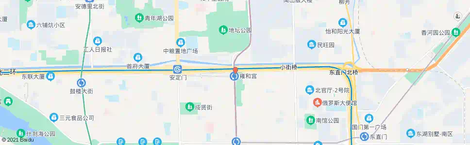 北京雍和宫站_公交站地图_北京公交_妙搜公交查询2025