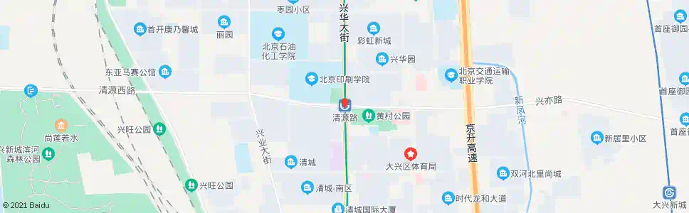 北京清源路站_公交站地图_北京公交_妙搜公交查询2025