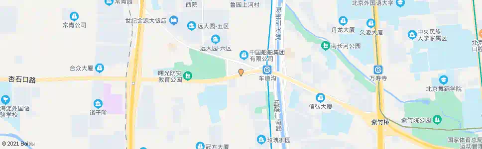 北京车道沟桥西_公交站地图_北京公交_妙搜公交查询2025