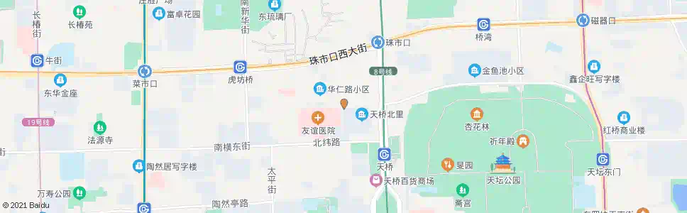 北京友谊医院东_公交站地图_北京公交_妙搜公交查询2025