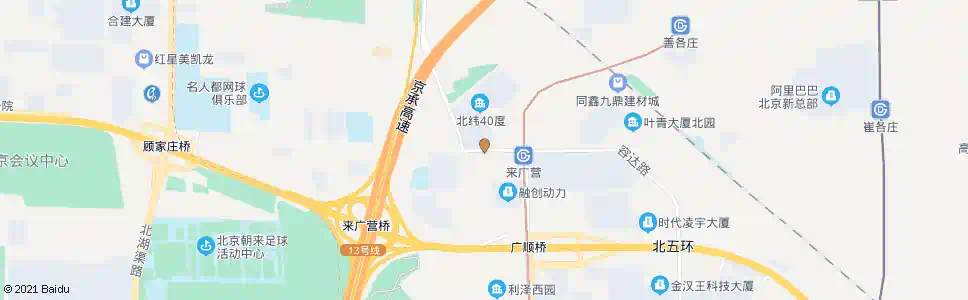 北京来广营路口西_公交站地图_北京公交_妙搜公交查询2025