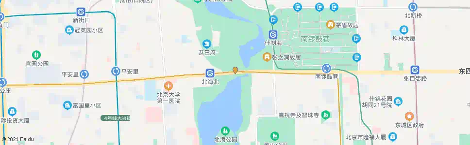 北京北海北门_公交站地图_北京公交_妙搜公交查询2025