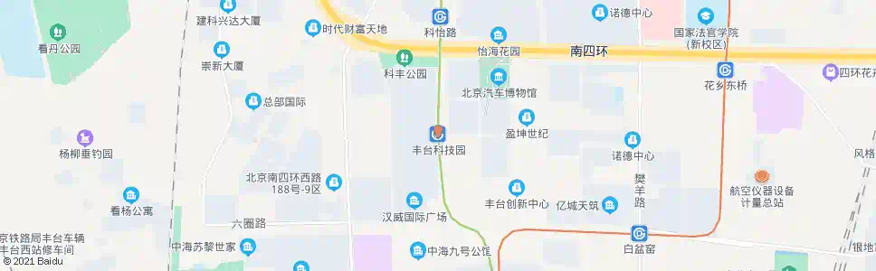 北京丰台科技园站_公交站地图_北京公交_妙搜公交查询2025