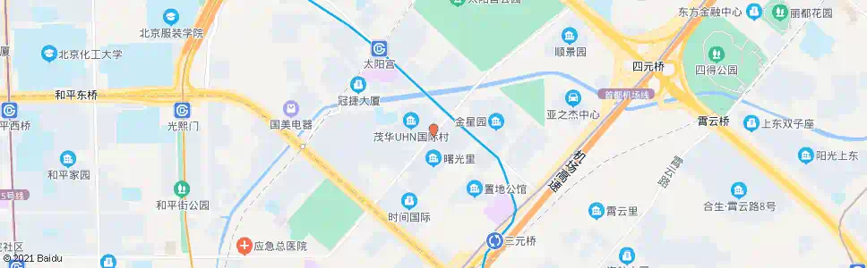 北京曙光里_公交站地图_北京公交_妙搜公交查询2025