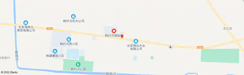 北京韩村河_公交站地图_北京公交_妙搜公交查询2025