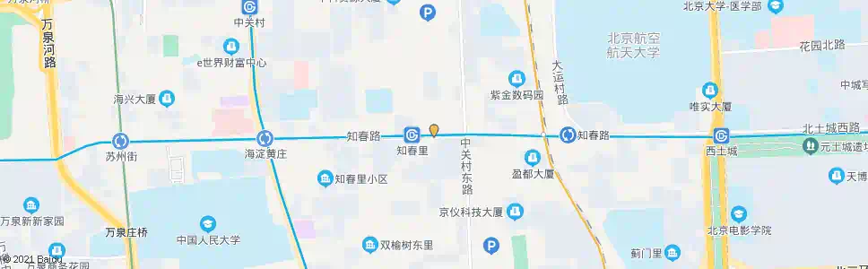 北京知春里东_公交站地图_北京公交_妙搜公交查询2025