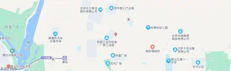 北京后俸伯_公交站地图_北京公交_妙搜公交查询2025